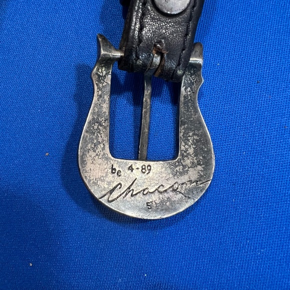 vintage Chacon sterling silver belt buckle 40” - Picture 5 of 11